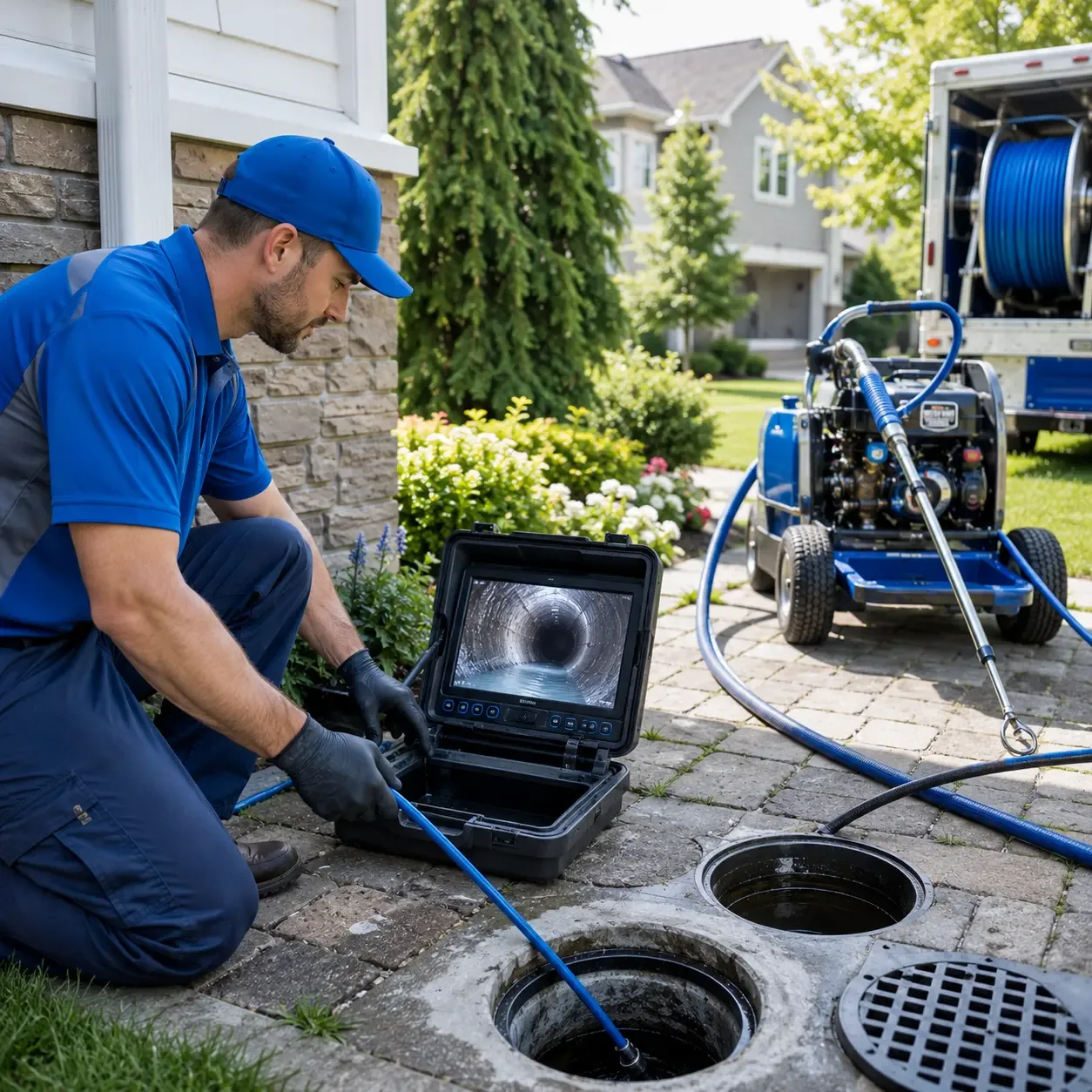Outdoor drain cleaning professionals serving Fremont, MI